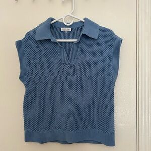 Calvin Klein Light Blue Knit Top